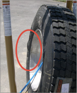 Sidewall bubble of tire