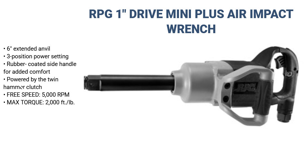 RPG 1 inch drive mini plus air impact wrench